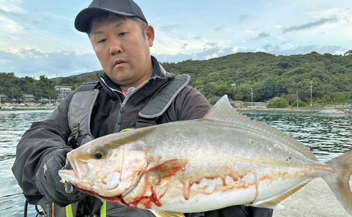 「ブレードジグで青物がドンッ！」大道港のライトショアジギングでショゴ＆ヤズ登場【熊本】