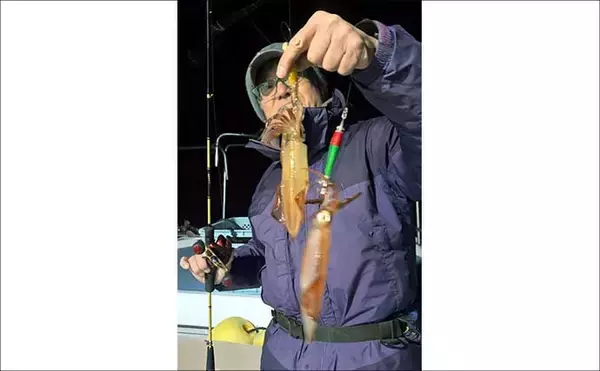 「【沖のルアー釣果速報】スルメイカ・アカイカ・ヤリイカの3種好捕！イカメタル夜便が好調（三重）」の画像
