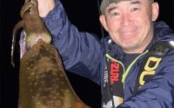 伊豆東海岸エギングで良型アオリイカ4杯をキャッチ【静岡】夕マヅメの時合いを攻略