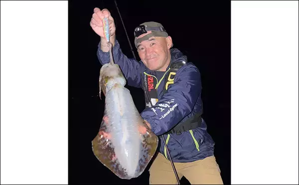 「伊豆東海岸エギングで良型アオリイカ4杯をキャッチ【静岡】夕マヅメの時合いを攻略」の画像