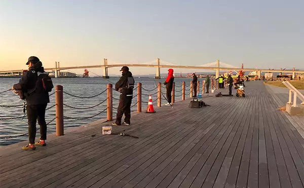 「堤防サビキ釣りで25cm頭にアジ40匹手中！【福島】ぶっこみサビキで入れ食い満喫」の画像