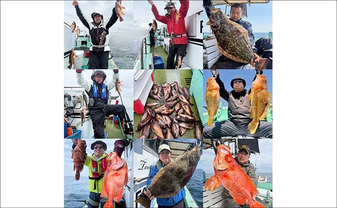 沖五目釣りでアマダイにアオナにチカメキントキと多彩魚が好反応【船のエサ釣り最新情報8選・福岡】