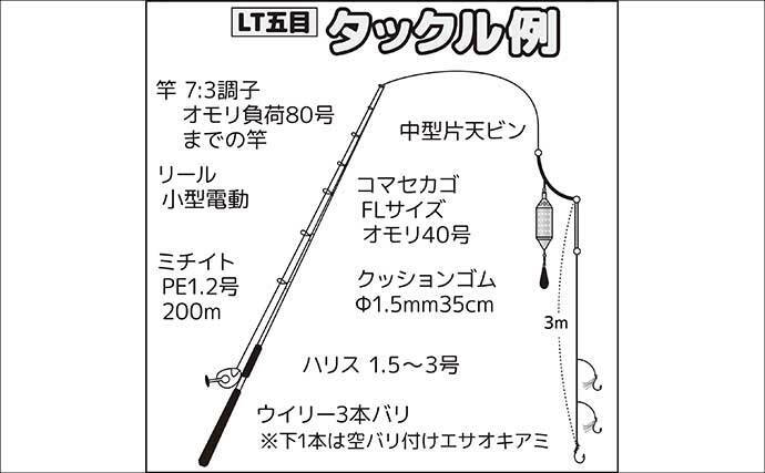 相模湾・船のエサ釣り釣果レポート【神奈川】LT五目釣りで旬のイサキを45尾手中！