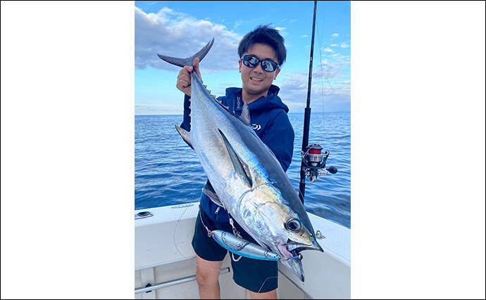 「待ち伏せ作戦でドカンとヒット！」玄界灘のキャスティングゲームで11.7kgコシナガマグロを手中【福岡】