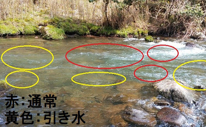 「ズバリ爆釣のチャンス！」渓流釣りにおける【引き水】の見極め方を徹底解説