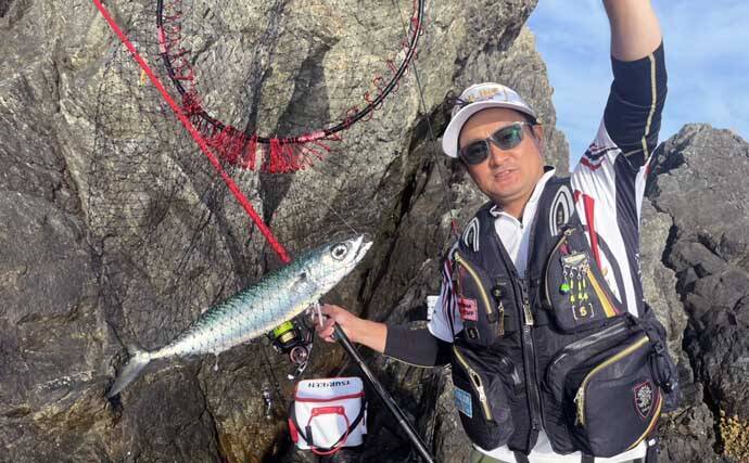磯釣りでアカハタ・イサキ・クロ・ハマチと多彩な釣果に大満足！【深島の磯・大分】