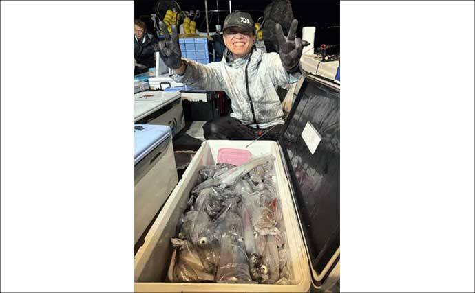 連日イカ100尾前後と釣果安定！入門にも絶好のタイミングか【夜焚きイカ釣果速報20選・福岡】
