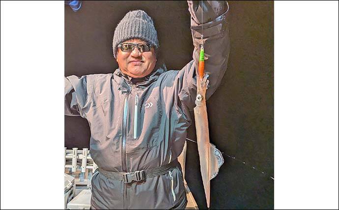 「ツツイカ3種そろい踏み！」イカメタルゲームでヤリイカ・アカイカ・スルメイカ手中【三重・錦沖】