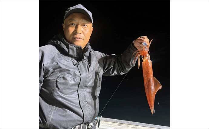 夜焚きイカのシーズン開幕！ 良型交え釣る人80尾【夜焚きイカ釣果速報6選・福岡】