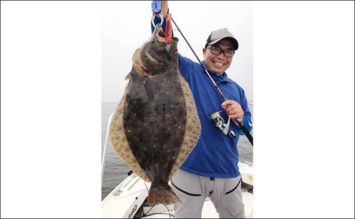 船ルアーマゴチ釣行で62cm頭に釣る人10尾【茨城・久保丸】ゲストにマダイも