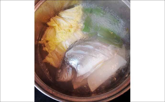 釣った魚で作る「温か」レシピ：キビレと冬野菜の鍋　優しい味付けがマッチ