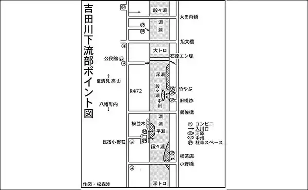 「渓流釣りおすすめ河川紹介：吉田川【岐阜】型・数ともに期待できる郡上の実力河川」の画像