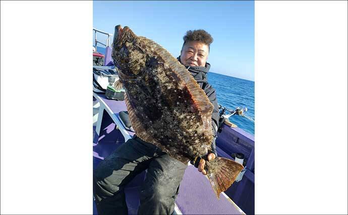 船泳がせ釣りで4kg超大型ヒラメが次々浮上！【千葉・大原】イワシ接岸でチャンス拡大中