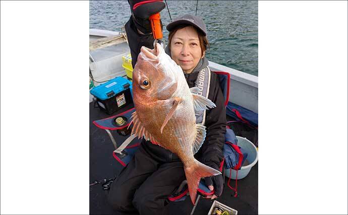 「50cmマダイ登場で大興奮！」鳥羽沖のタイラバ釣りでワラサ交じりの五目達成【三重】