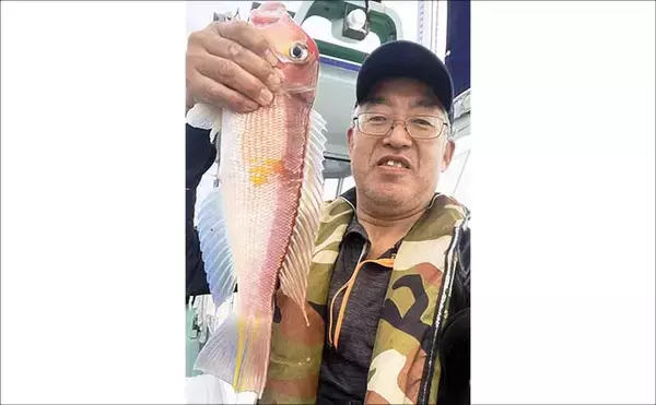 「相良沖の底物五目釣りで35cmシロアマダイ手中！【静岡】アマダイ8匹＆キダイも50匹超え」の画像
