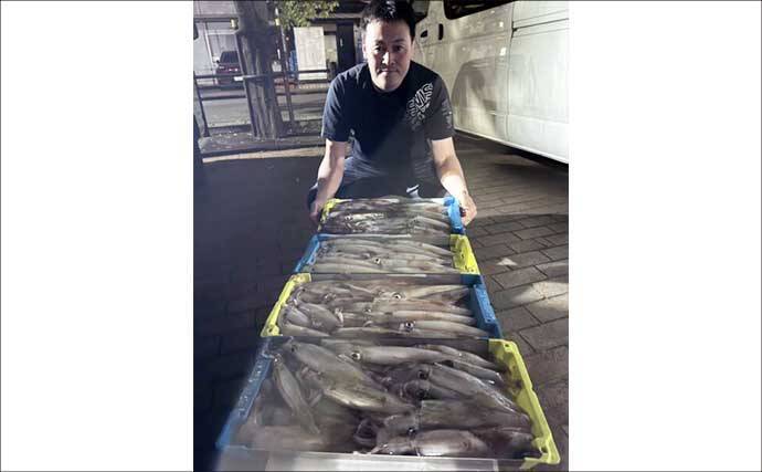 イカメタルで100尾超え！シーズン序盤から絶好調【夜焚きイカ釣果速報12選：福岡】