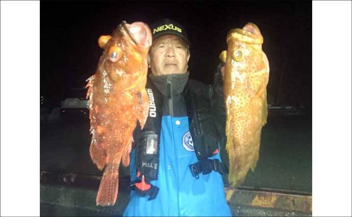 【沖釣り釣果速報】ガツンと本命ヒット！　鳥羽沖のカットウ釣りで良型トラフグを好捕（三重）