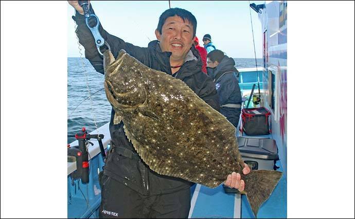 広域解禁した茨城沖の船ヒラメ釣りで5kg筆頭に本命続々登場【桜井丸】