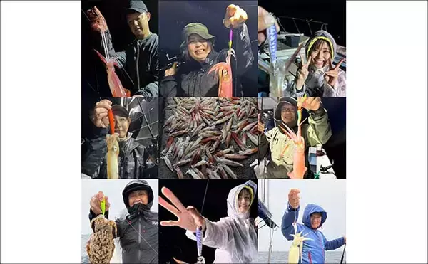 「イカメタルでも複数人100尾超え！数釣り加速中【夜焚きイカ釣果速報18選・福岡】」の画像