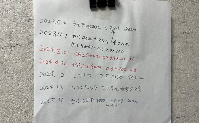 メバリング本格シーズンに向けて準備をしよう　リールへのライン巻替作業を紹介