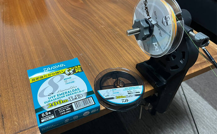 メバリング本格シーズンに向けて準備をしよう　リールへのライン巻替作業を紹介