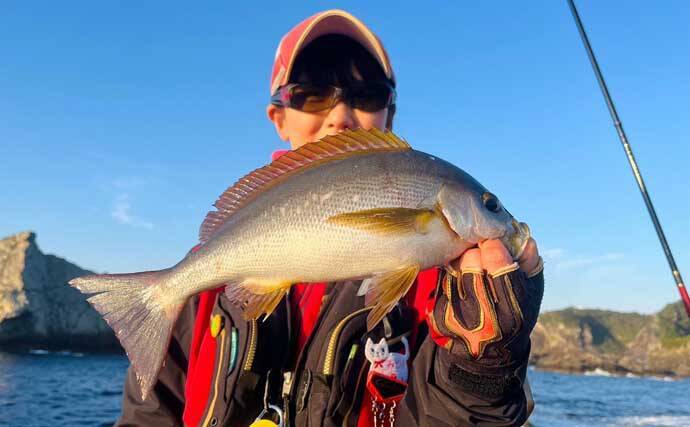 「脂ノリノリ！」磯フカセ釣りで40cm超え大型イサキ浮上【ふかしま丸・大分】クロも連発