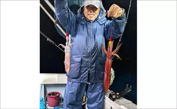 「イカメタルで100尾超え！夜焚きイカ好調キープ中【響灘エリアの沖釣り釣果速報7選・福岡】」の画像