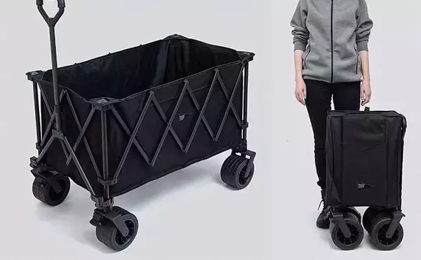 「女性や子供でも楽々引っ張れるキャリーカートが新登場　子供連れ堤防釣行で大活躍」の画像