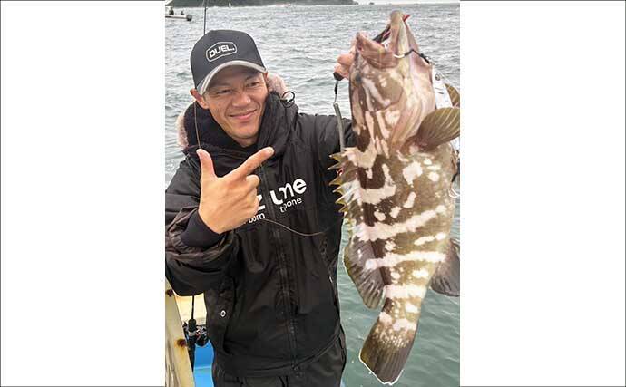 伊勢湾のボートジギングでまさかの53cmクエを手中！【愛知】ワラサ・タチウオ・マダイも次々ヒット