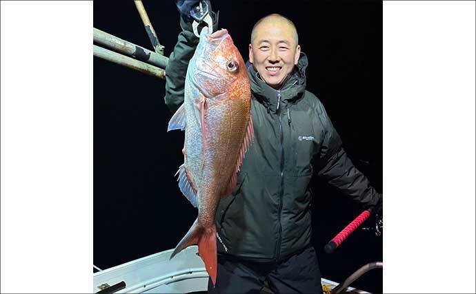 【沖のルアー釣果速報】玄界灘のタイラバで3kg大ダイ浮上！アコウ＆アマダイ交じりの好展開（福岡）