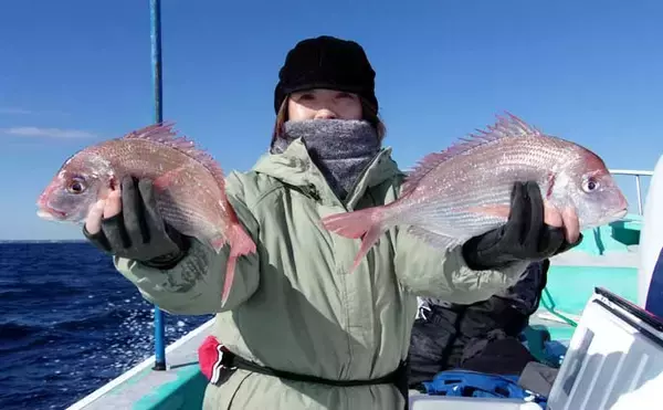 「「トップ規定数50尾到達！」片貝沖のハナダイ釣りで良型主体に入れ食いタイム満喫【千葉】」の画像