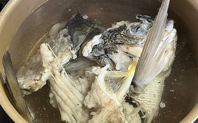 初めて釣った良型キビレで作る「鯛雑炊」レシピ　頑張って作ったのに味がしない？