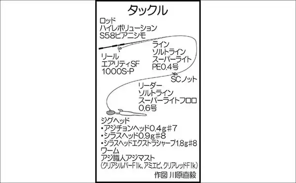 「西能美島の波止メバリングで20～24cmメバル連発【広島】アジマストとシラスヘッドの仕掛けに好反応」の画像