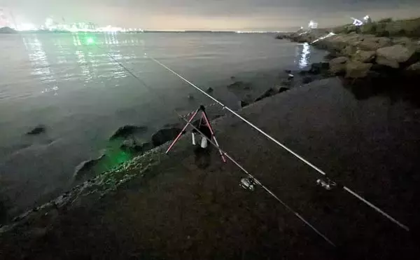 「鈴鹿川河口の投げ釣りでウナギ・マダカ・キビレを手中【三重】満潮前後に集中ヒット」の画像