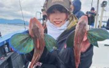 「相模湾のホウボウ釣りがシーズンイン！」天秤仕掛けのエサ釣りで竿頭ゲット【庄三郎丸】