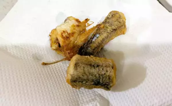 釣魚・外道のグルメ『小型エソの唐揚げ』　小骨はまったく気にならず