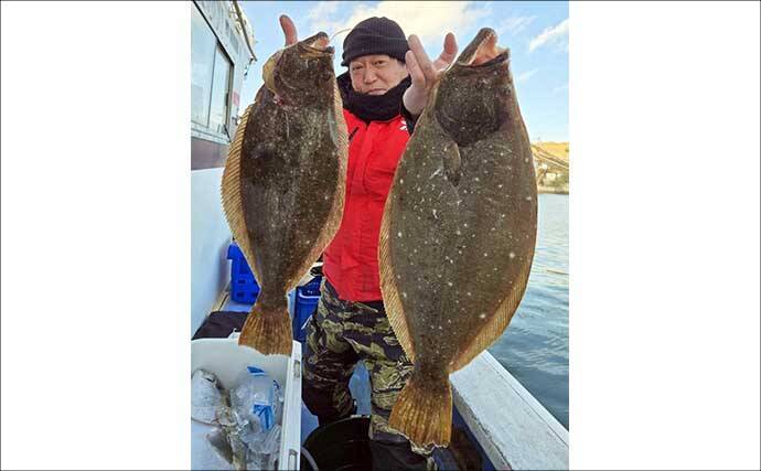【沖釣り釣果速報】船カワハギ釣りで33.5cm特大サイズ浮上！サオ頭21匹の好釣果（三重）