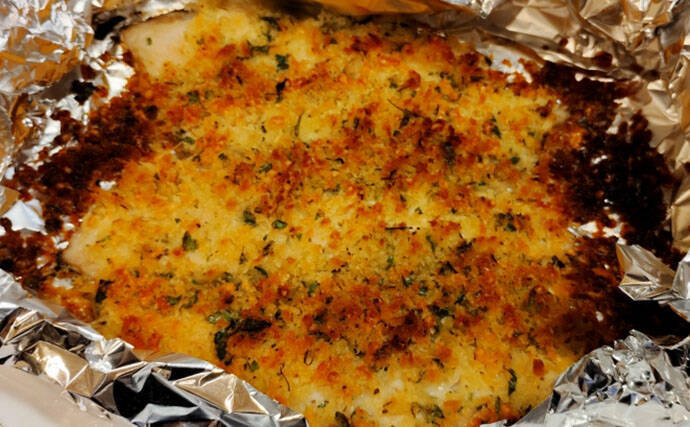 旬の渓魚で作るイタリアンレシピ：香草パン粉焼き　サクサク食感がクセになる！