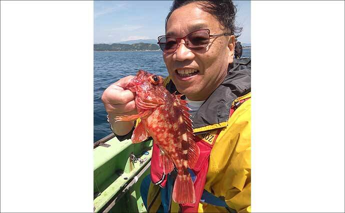 相模湾「LTヒラメ釣り」でレアな高級魚『ホウキハタ』が浮上【まごうの丸】