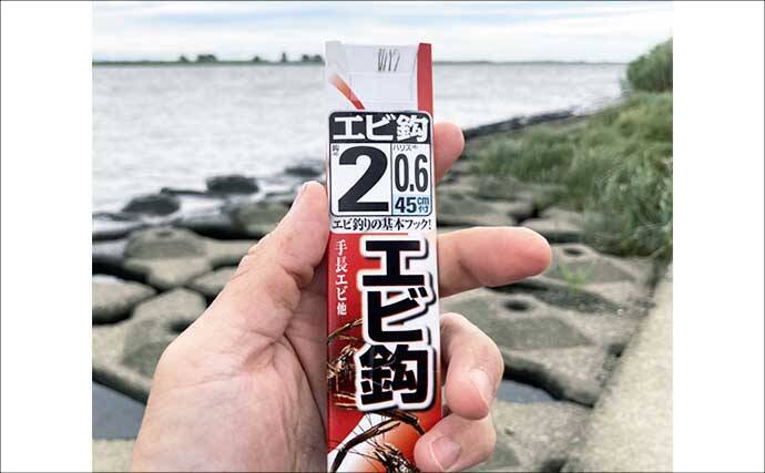 揖斐川河口のテナガエビ釣りで18cm良型オス登場【三重】 夏に向けて益々期待高まる