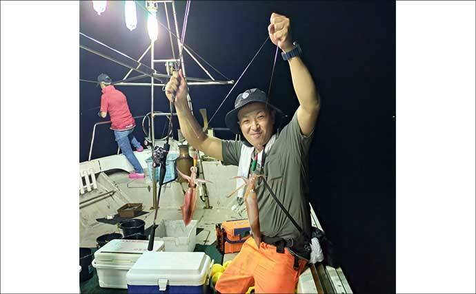 イカメタルでも良型ヤリイカ130杯！夜焚きイカ好調キープ【船釣り釣果最新情報13選・玄界灘】