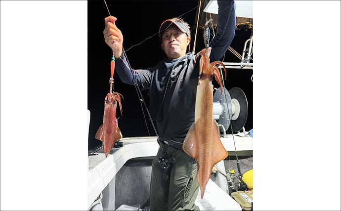 イカメタルでも良型ヤリイカ130杯！夜焚きイカ好調キープ【船釣り釣果最新情報13選・玄界灘】