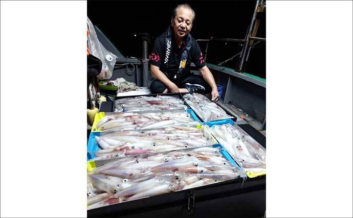イカメタルでも良型ヤリイカ130杯！夜焚きイカ好調キープ【船釣り釣果最新情報13選・玄界灘】