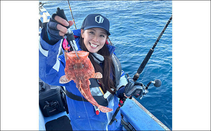 「冬でも釣りに行くのには訳があった？」厳寒期の高級美味食材『オニカサゴ』を狙う！