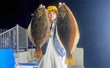 「船での泳がせヒラメ釣りで3.7kg頭に良型2枚手中【新潟・海龍丸】大判は無念のバラシ」の画像1