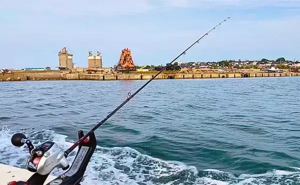 「船での泳がせヒラメ釣りで3.7kg頭に良型2枚手中【新潟・海龍丸】大判は無念のバラシ」の画像