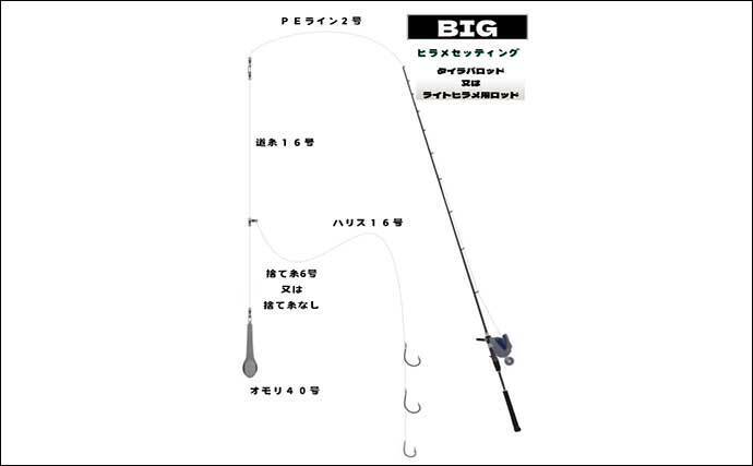 船での泳がせヒラメ釣りで3.7kg頭に良型2枚手中【新潟・海龍丸】大判は無念のバラシ