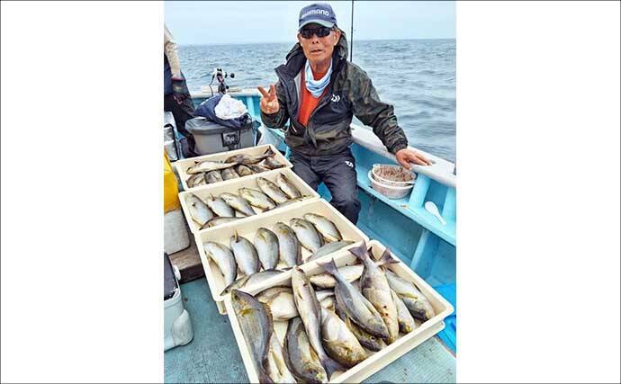 42cm頭に良型イサキ釣る人32匹！大山沖イサキ釣り加速中【船釣り最新情報10選・愛知】