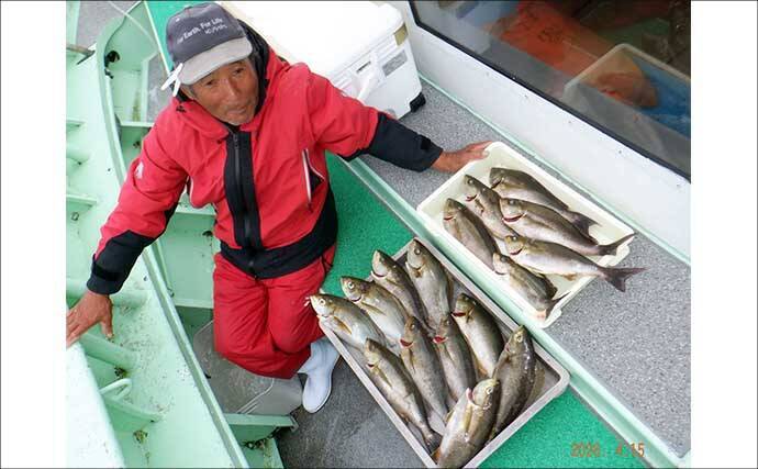42cm頭に良型イサキ釣る人32匹！大山沖イサキ釣り加速中【船釣り最新情報10選・愛知】
