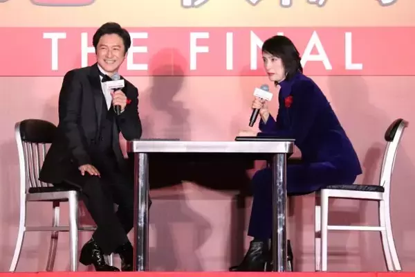 「天海祐希が「劇場版キントリ」出演の2人に生取り調べ！　佐々木蔵之介「天海さんはいつも頼もしい」石丸幹二「撮影が終わったとき、発熱」『劇場版「緊急取調室 THE FINAL」』カウントダウンイベント」の画像